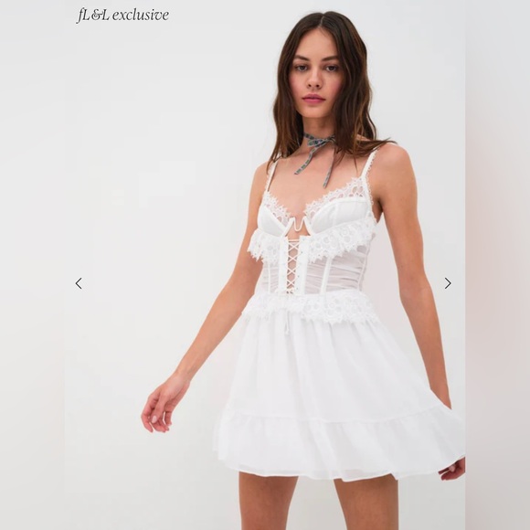 For Love And Lemons Dresses & Skirts - For  Love & Lemons Farmhouse Floral Slip Dress exclusive NWT
